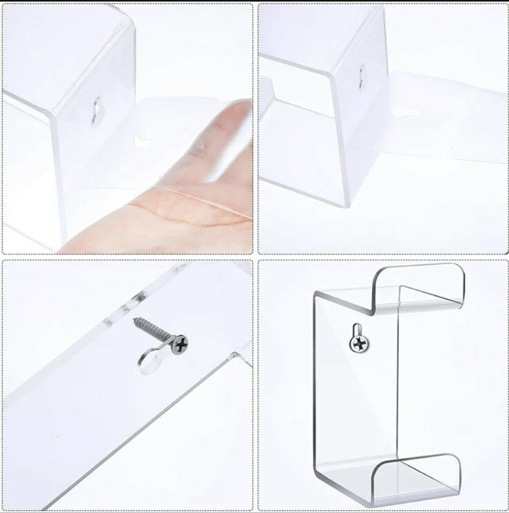 Universal Gaming Controller & Headphone Wall Rack | Clear Acrylic Hanger Stand