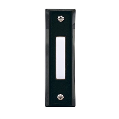 Heath Zenith Black Plastic Wired Pushbutton Doorbell (Pack of 3)