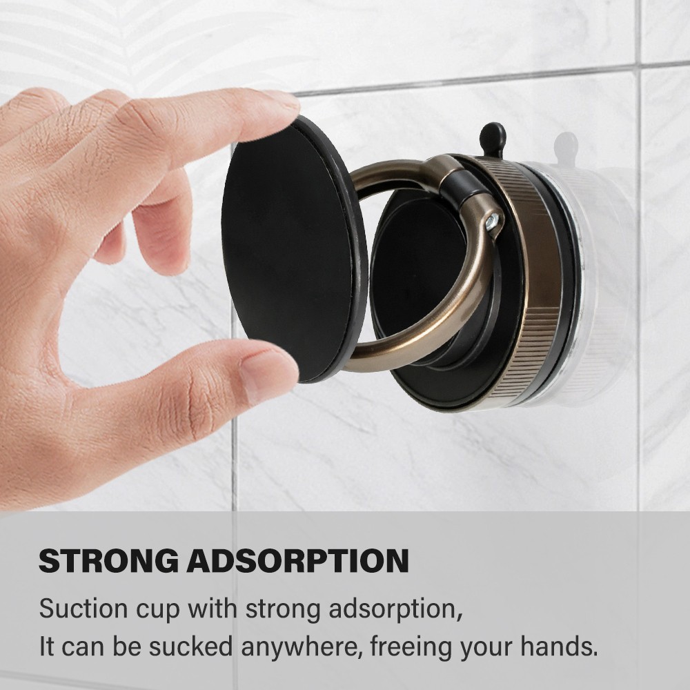 360° Vacuum Magnetic Phone Holder-Suction Cup Car Mount with Foldable Stand US