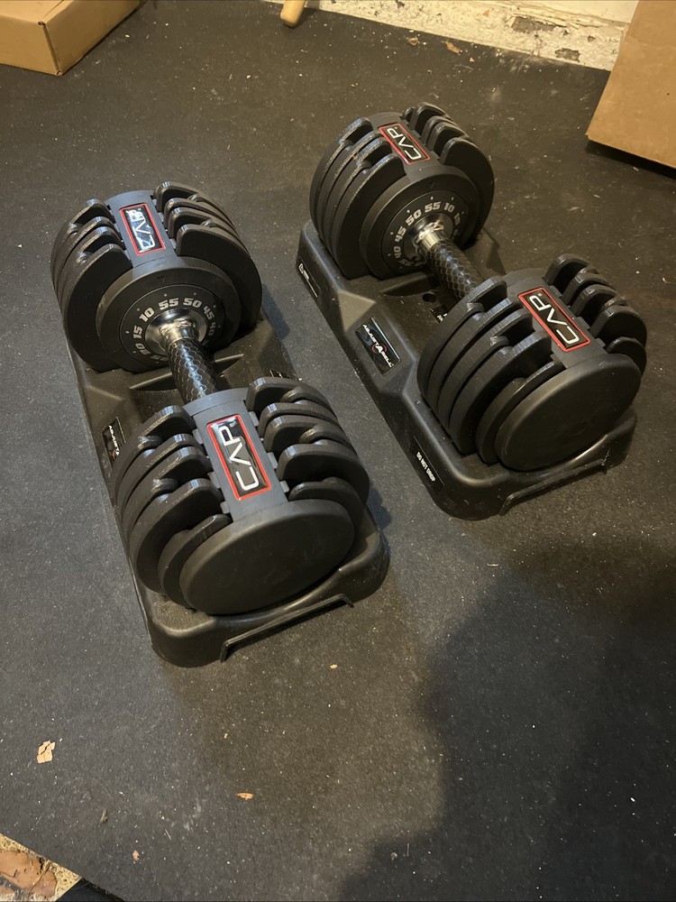 CAP Adjustable Dumbbells Pair (110 Lbs Total)