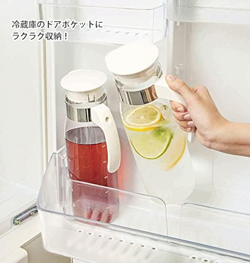 Slim Water Jug, 1400Ml, White