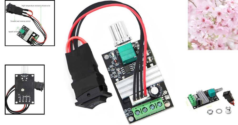 High-Quality 1203BB DC Motor Speed Controller - Adjustable, Reversible, Compact