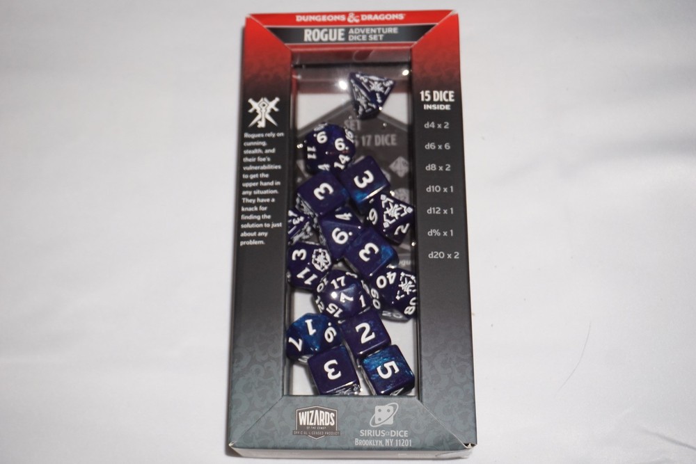 Rogue Adventure Dice Set D&D Dungeons & Dragons NEW