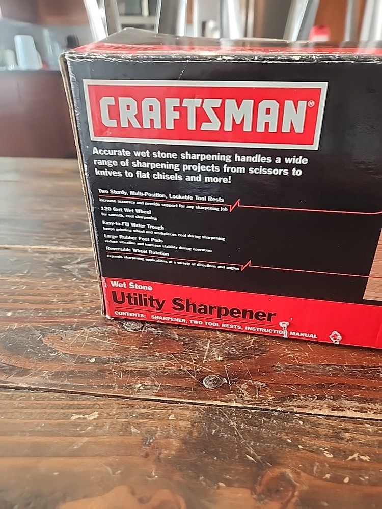 CRAFTSMAN Utility Sharpener – Model 921170 – Wet Stone Knife & Tool Sharpener