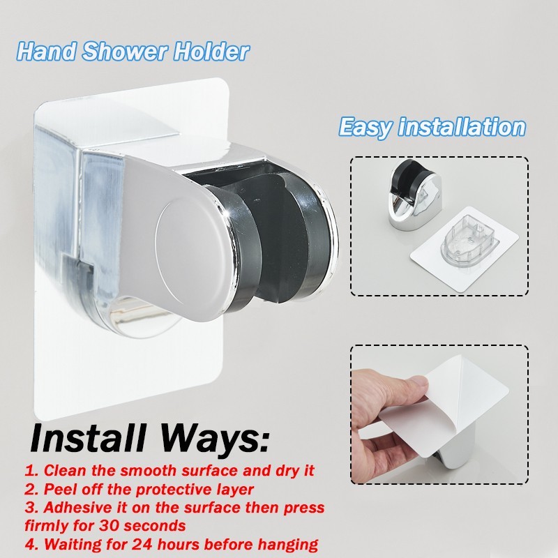 Rainfall Shower Head with Handheld Spray High Pressure Shower Head Combo Chrome