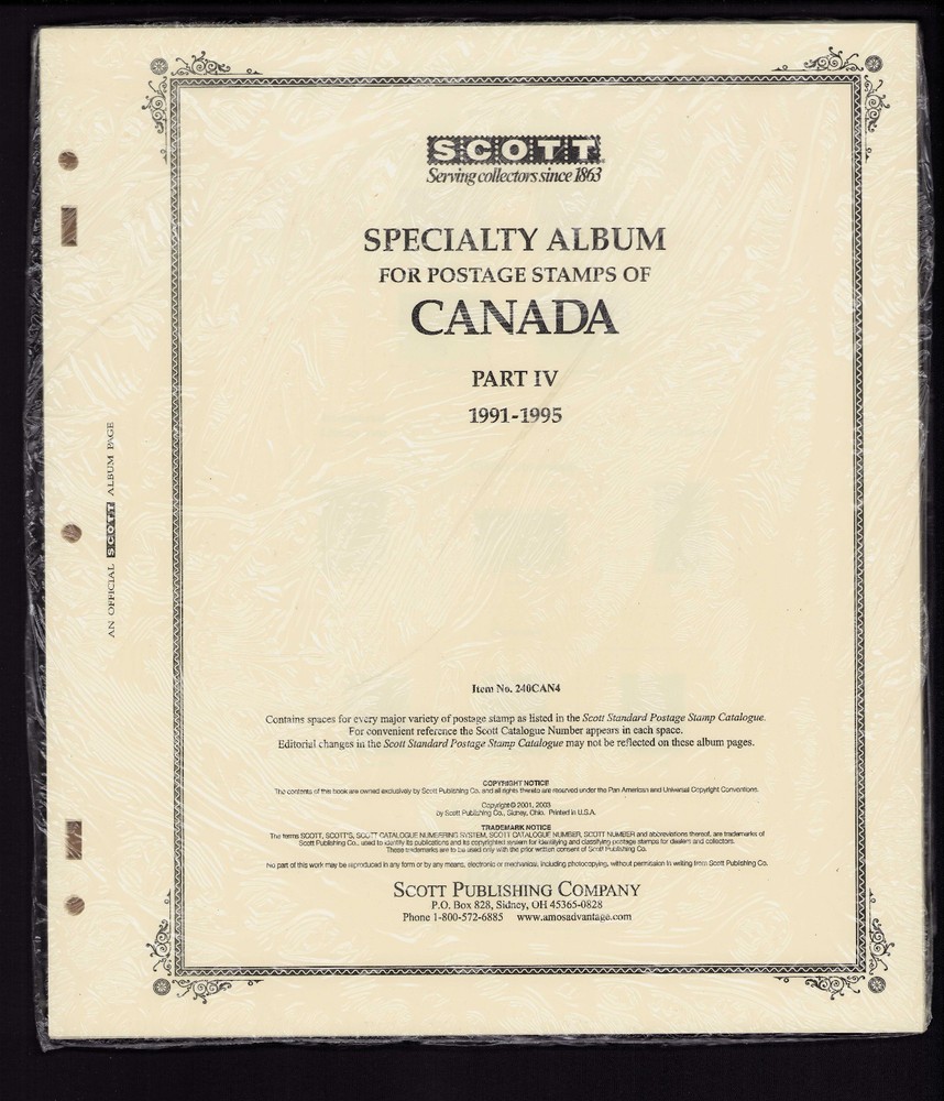 Scott Specialty Canada 1991-1995 part 4 New wrapped^