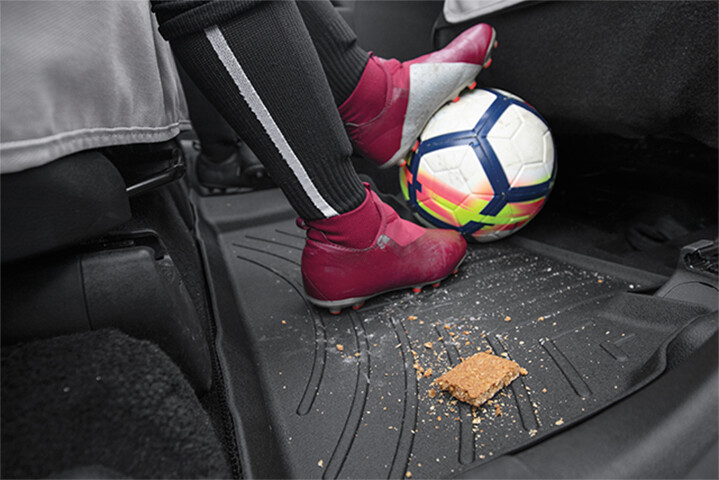 WeatherTech FloorLiner for 2011-2014 Dodge Challenger - 1st Row, Black