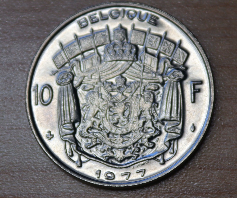 1977 Belgium 10 Francs French text