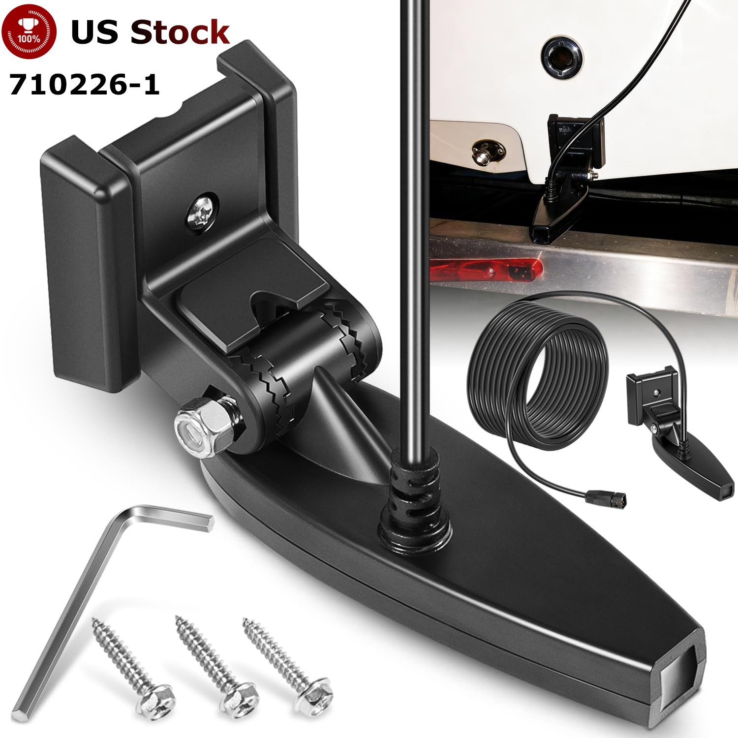 For Humminbird XNT 9 DI T HELIX DI CHIRP Transom Mount Transducer w/Temp710226-1