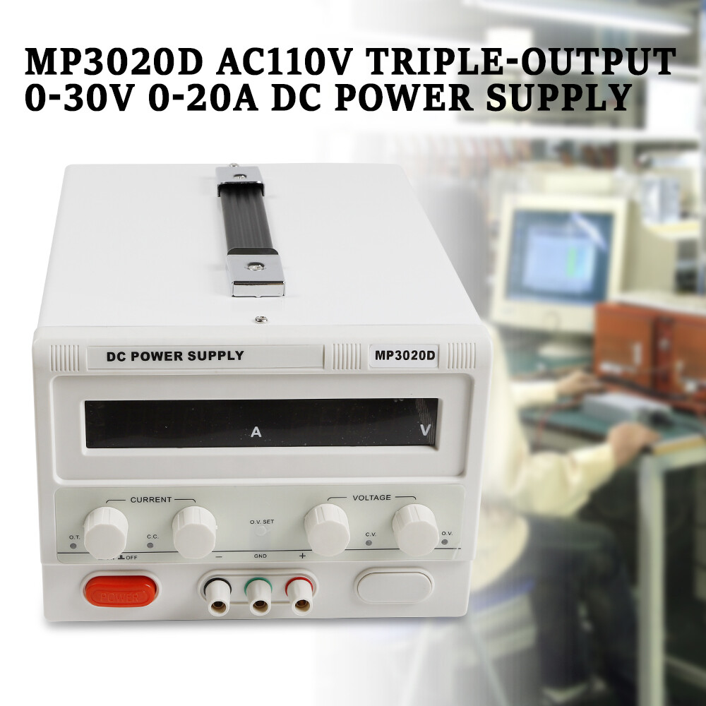 MP3020D 30V 20A DC Power Supply Variable Adjustable High Precision Digital Cord