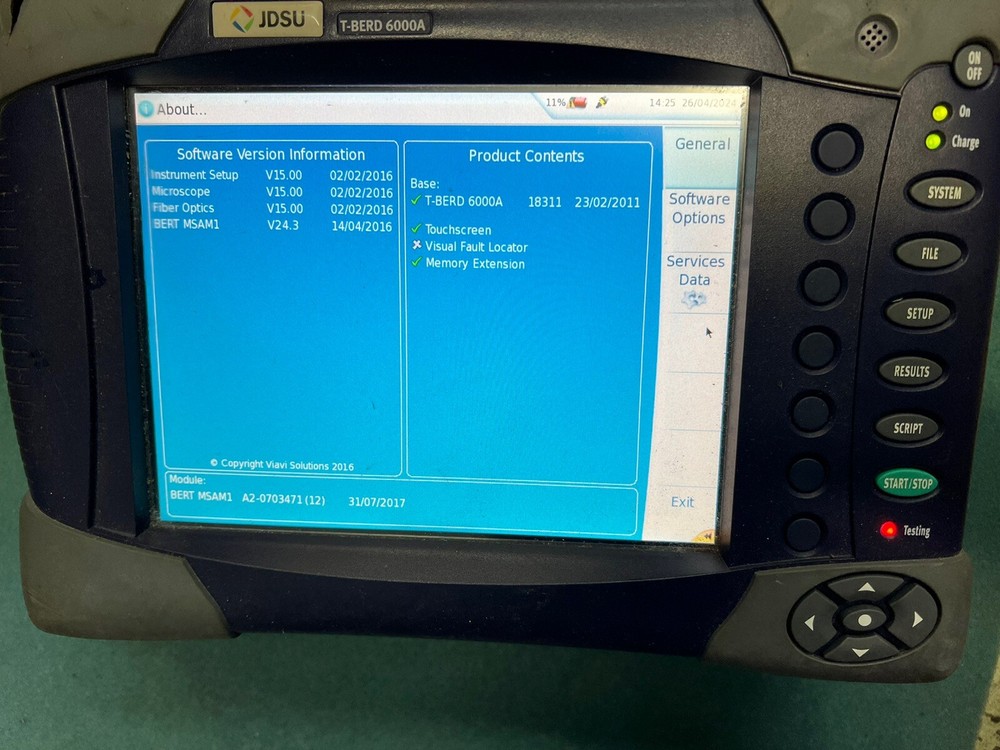 JDSU VIAVI MTS 6000A With MSAM C0400 Module ( Unit Only)