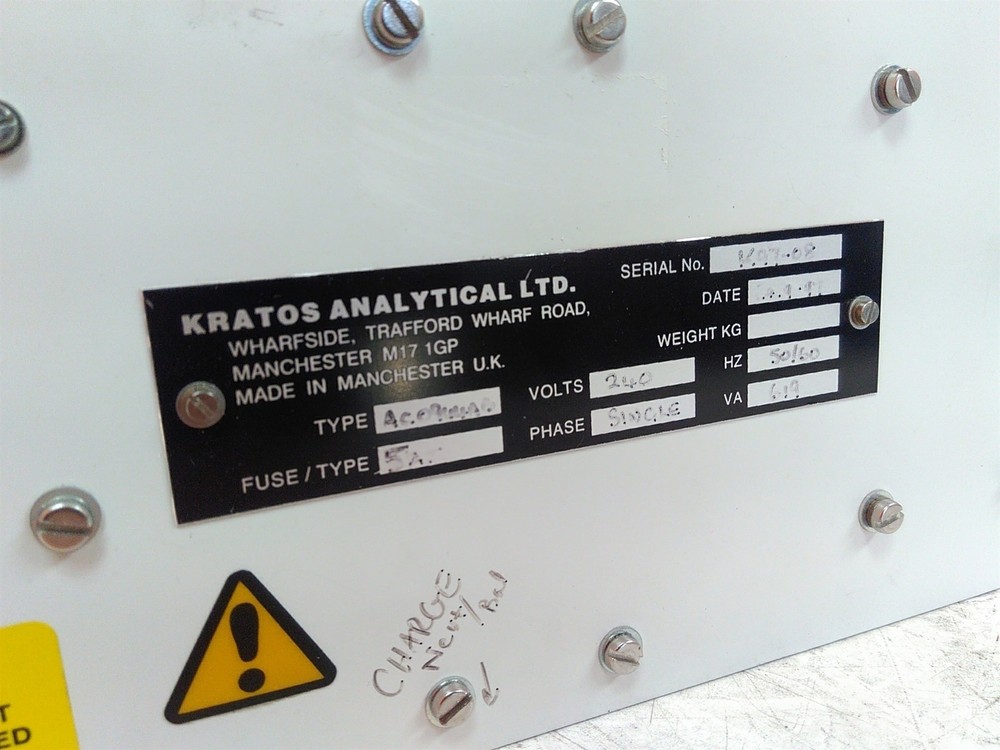 Defective Kratos Analytical AC0944AB Vacuum Control Unit AS-IS
