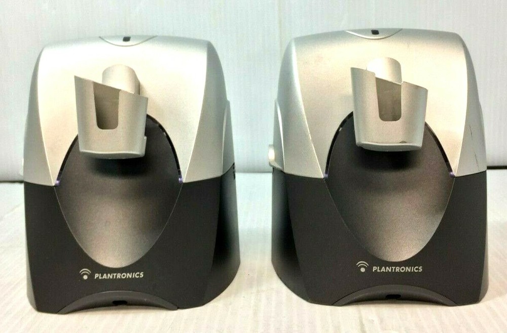 Lot of 2 Plantronics CS70 Wireless Headset System Base