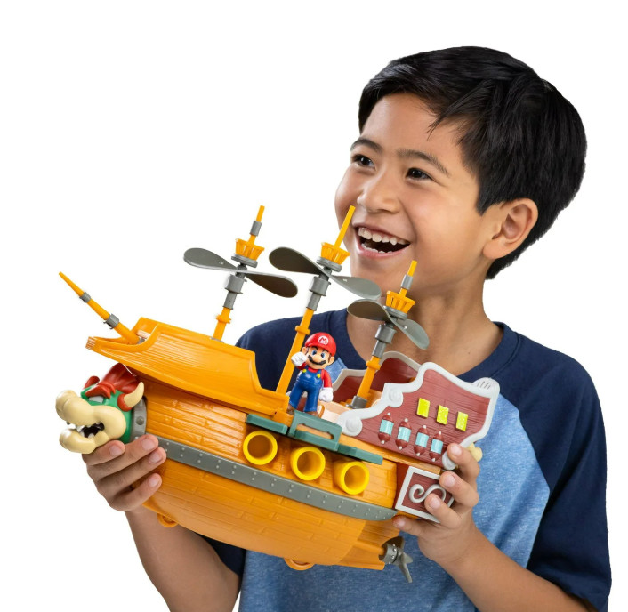 Nintendo Super Mario Deluxe Bowsers Airship 2.5 inch Action Figure Playset