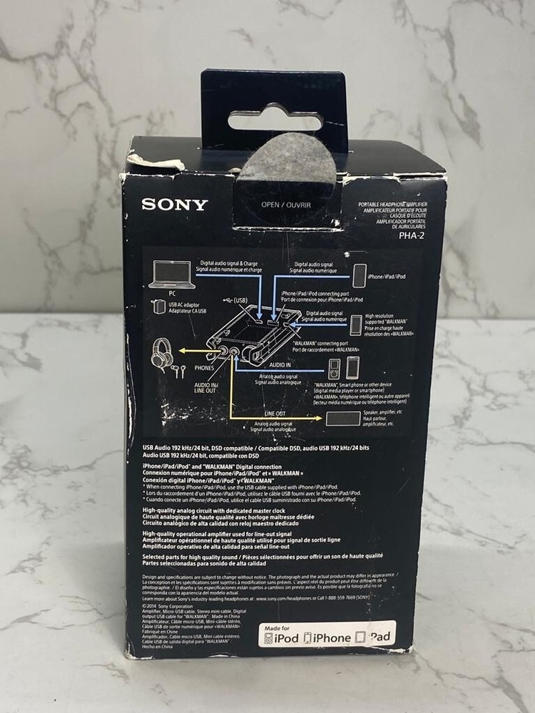 Sony PHA-2 Portable Audio Headphones amplifier