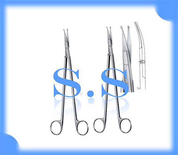 2 Strully Dissecting Scissors 8" Cvd probe tips Safety