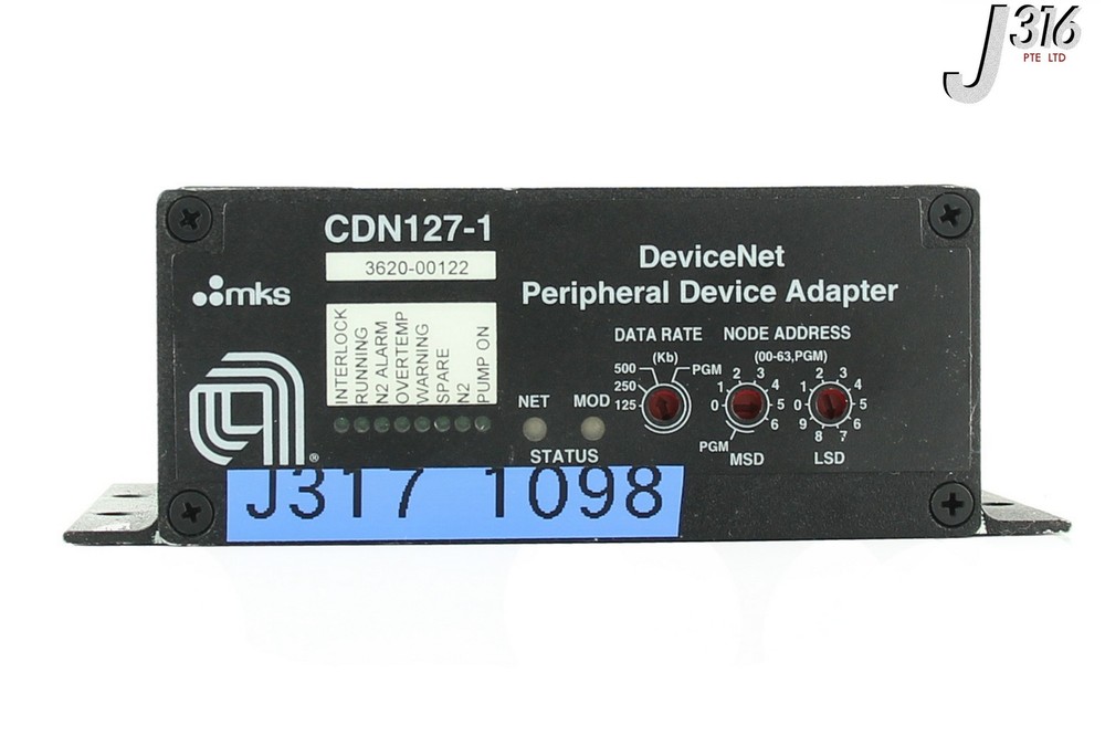 1098 MKS DEVICENET PERIPHERAL DEVICE ADAPTER, AMAT 3620-00122 CDN127-1