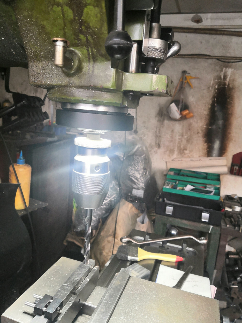 SPINDLE LIGHT MILL ROUTER LATHE MILL SPINDLE QUILL MOUNTED LAMP LED RING LIGHT