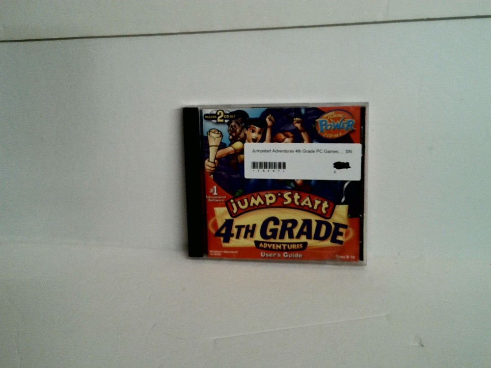 Jump Start 4th Grade Adventures PC 2000 Vintage Software CIB