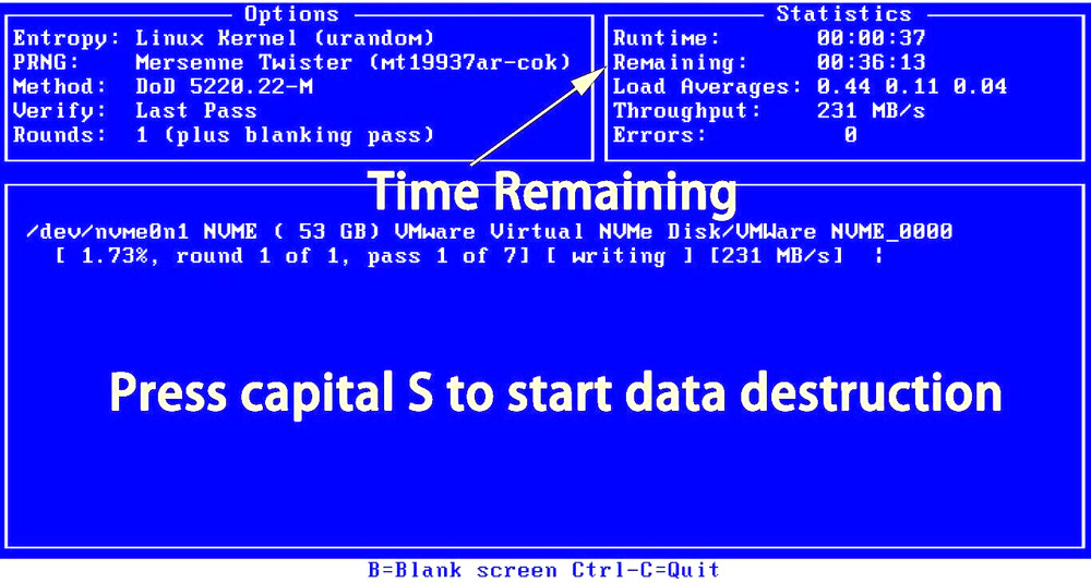 Hard Drive Data Eraser Destroyer Bootable USB Flash Drive Stick Wipe HDD Disk