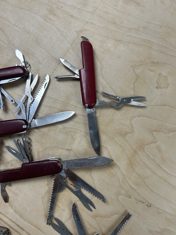 Vintage Red Multitool Lot of 7