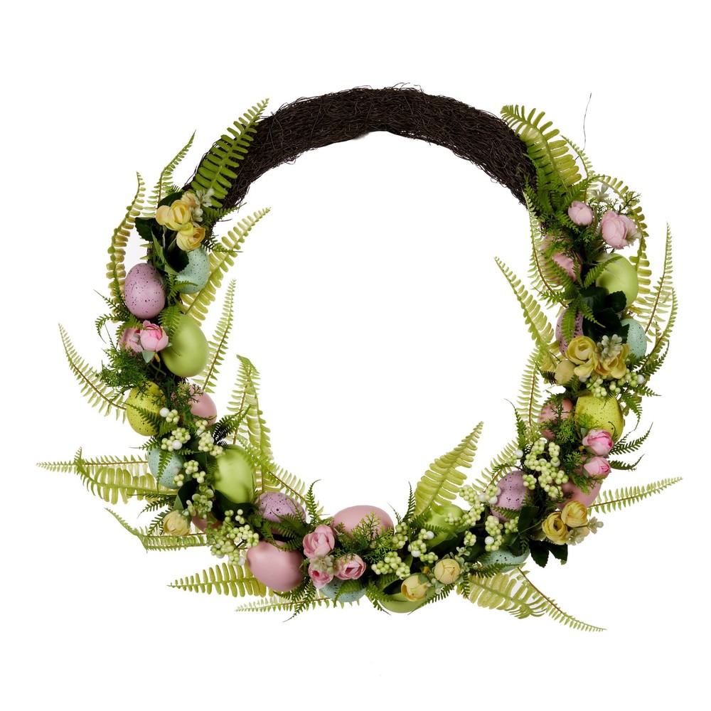 Easter Pastel Egg Garden Wreath 70cm