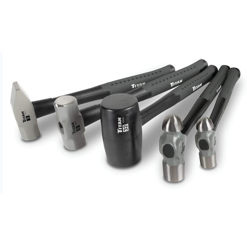 Titan 63125 5-PC General Hammer Set