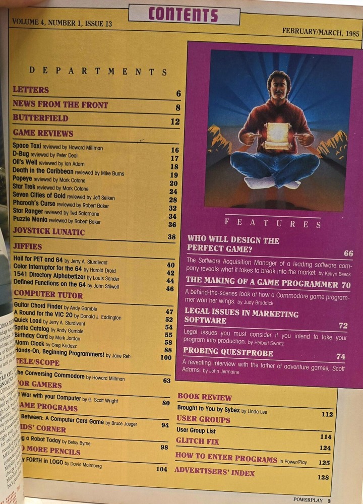 1985 Commodore Power Play Magazine