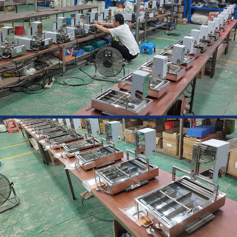 Kolice Commercial Automatic 6 Rows Mini Doughnut Maker Donut Machine 2600pcs/h