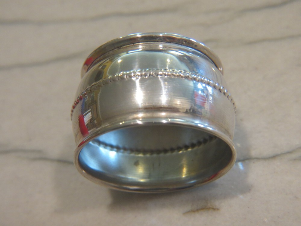 German  Round  800 fine Silver Napkin Ring 9.2 grams