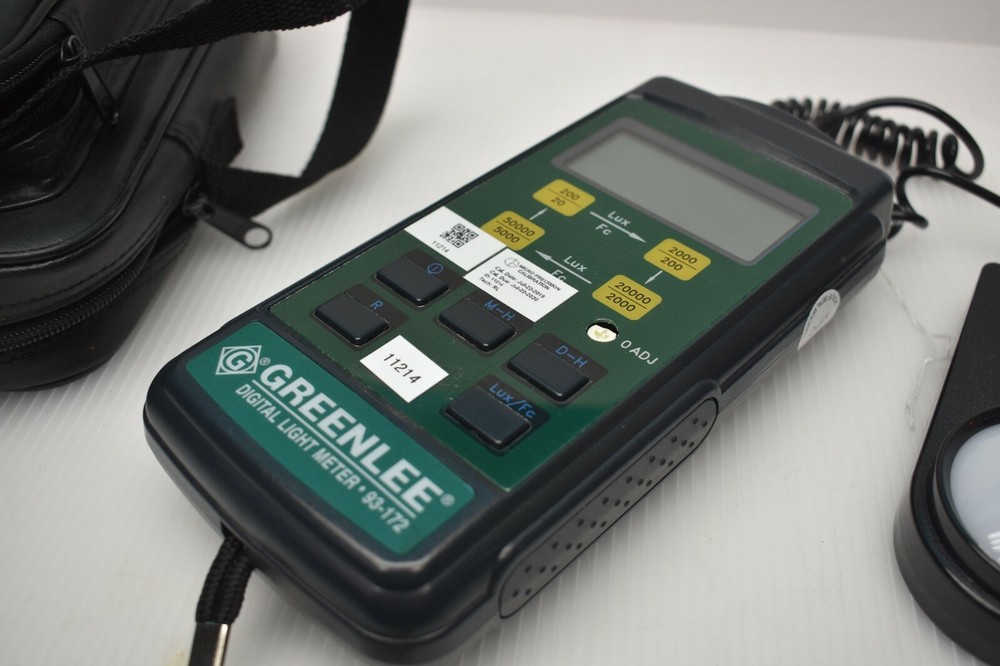 USED GREENLEE DIGITAL LIGHT METER 93-172 WITH CASE