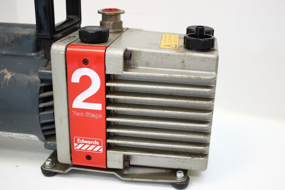 Edwards E2M2 Rotary Vane Dual Stage Vacuum Pump - UNTESTED, not wired