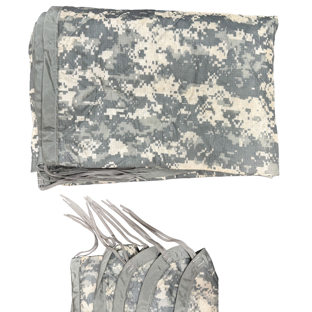 USGI Military ACU Poncho Liner – “Woobie” Blanket with Waist Pack