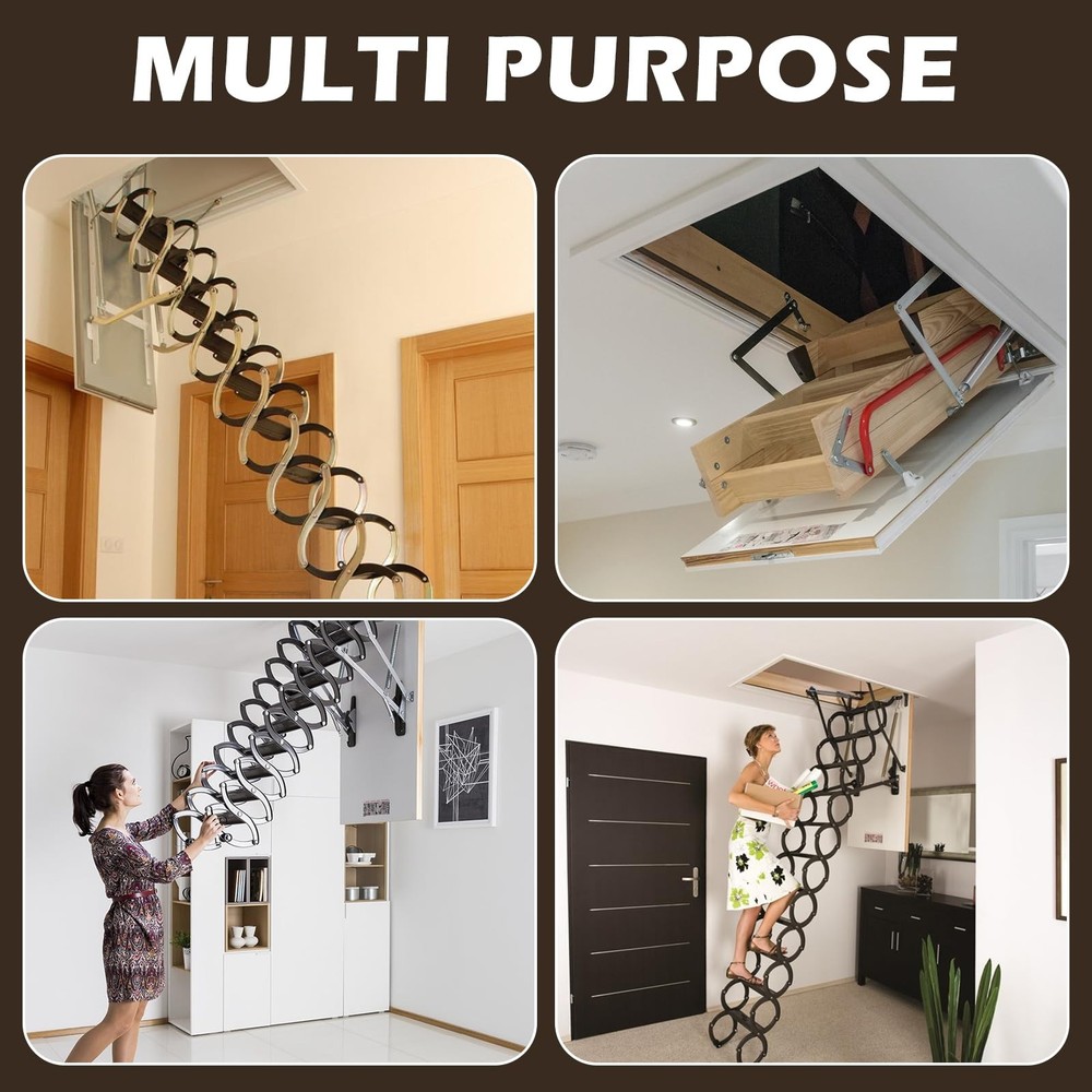 1 Set 63 Inch Attic Pull Down Hook Attic Ladder Pull Down Hook Attic Ladder P...