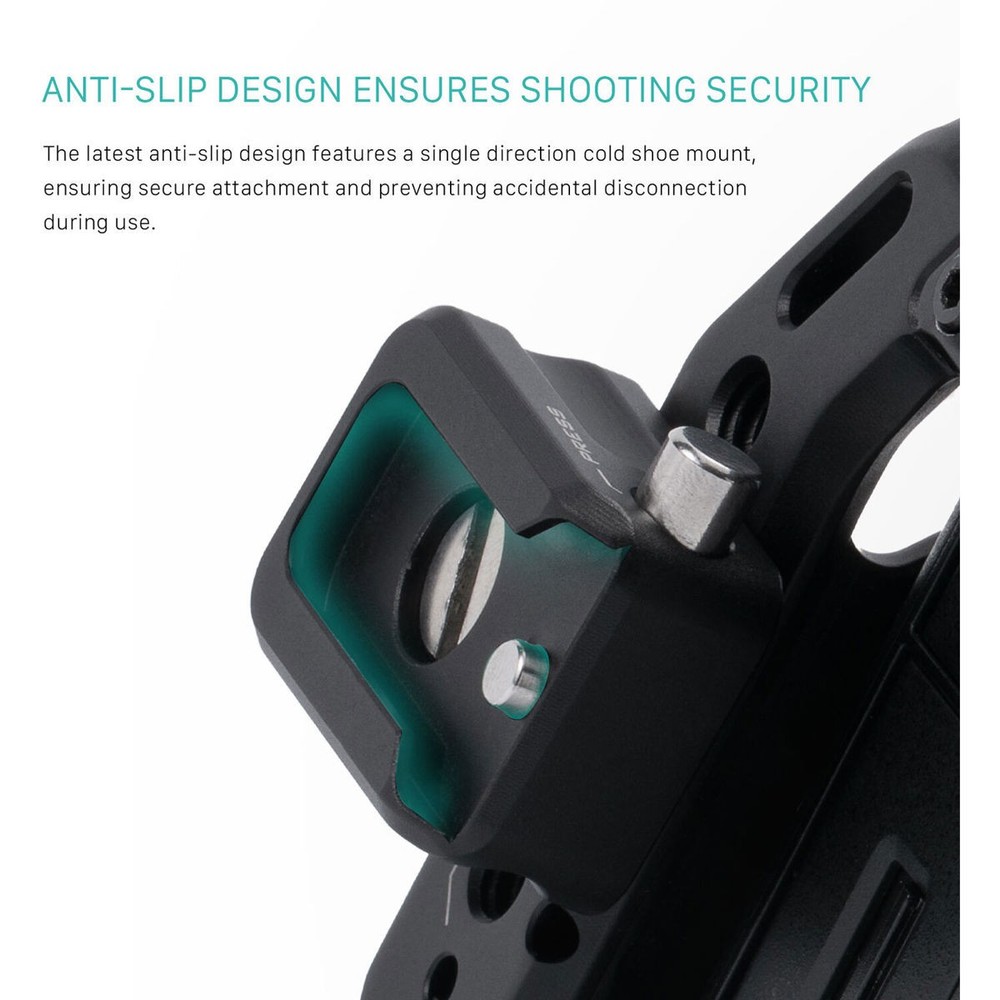 Tilta Cold Shoe Receiver Adapter with Locking Pin, Black