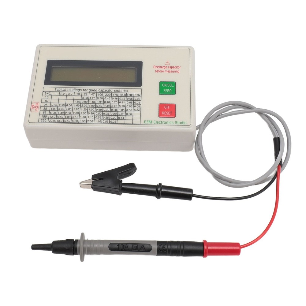 Meter Accurate Shutdown Function Portable Capacitance Tester Kit ⭐