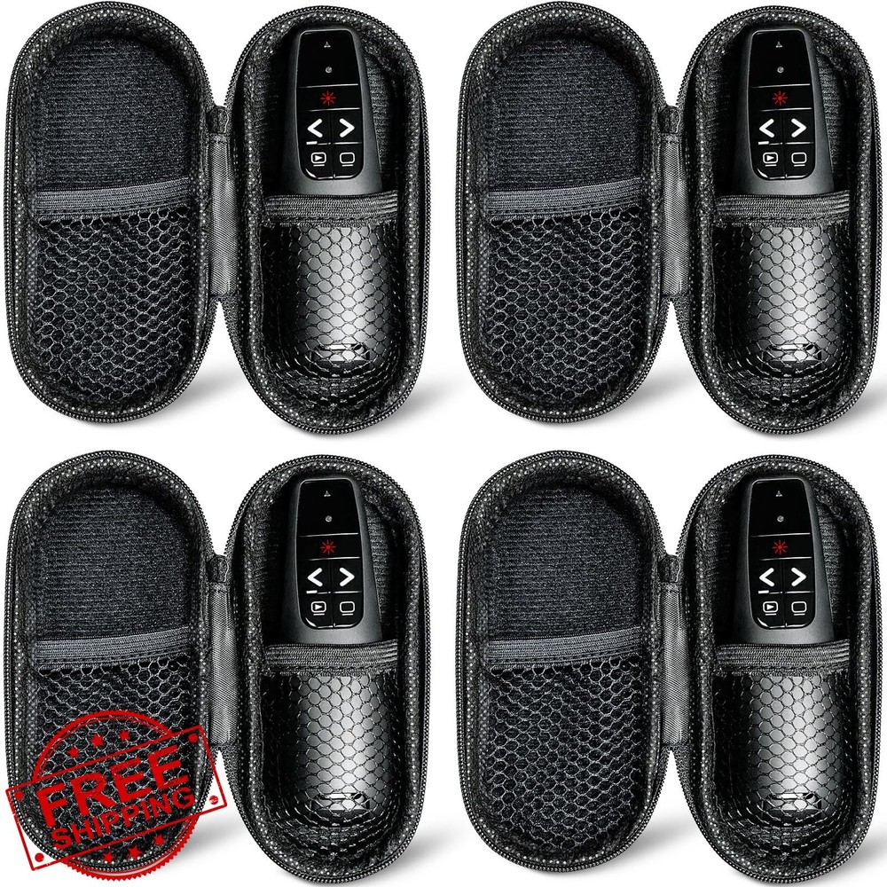Wireless Presentation Clicker Remote w/ 4 Cases for PowerPoint Mac PC