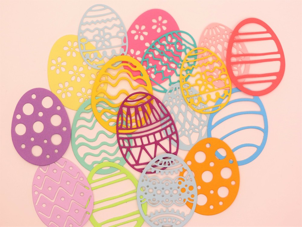 Intricate Medium Egg Eggs Easter Paper Die Cut