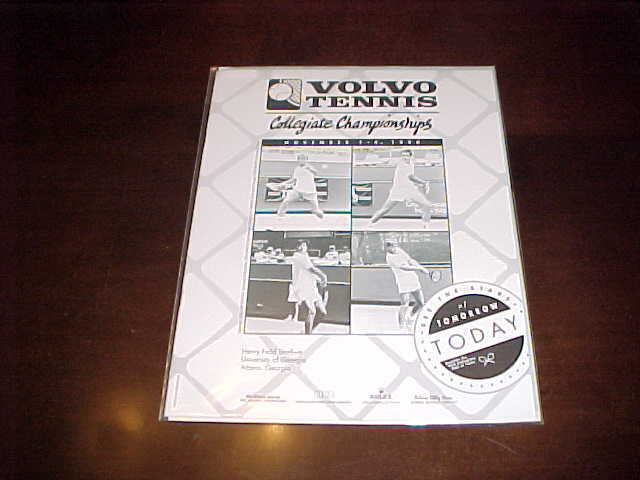 1990 NCAA Collegiate Championships Tennis Program