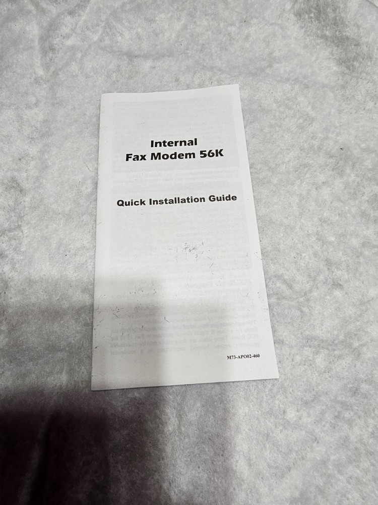 Apollo Internal Fax Modem Model 56k