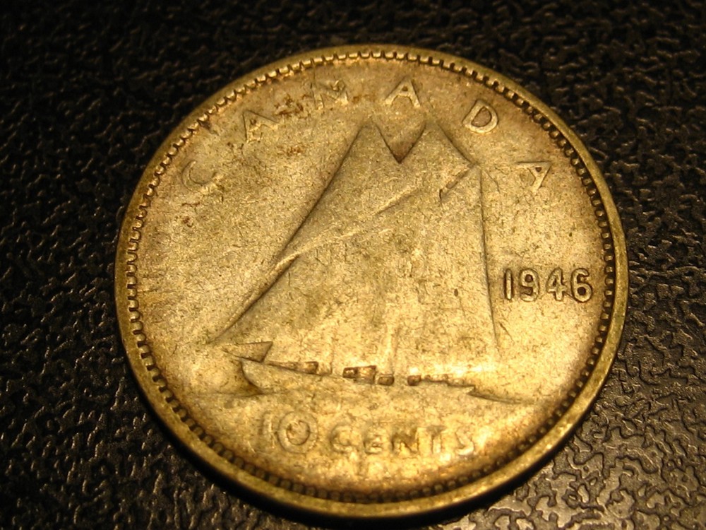 1946 Canadian Dime