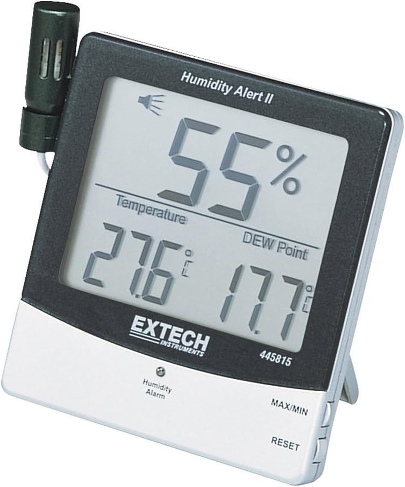 Smart Hygro-Thermometer with Humidity Alarm & Dew Point Alert System