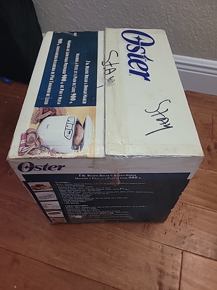 Oster Bread & Dough Maker Model #5821 2LB Size Easy 3 Step Programming. NEW