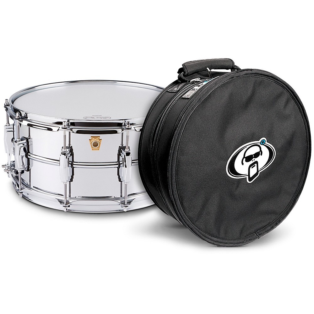 Ludwig Supraphonic Snare Drum Chrome with Protection Racket Case