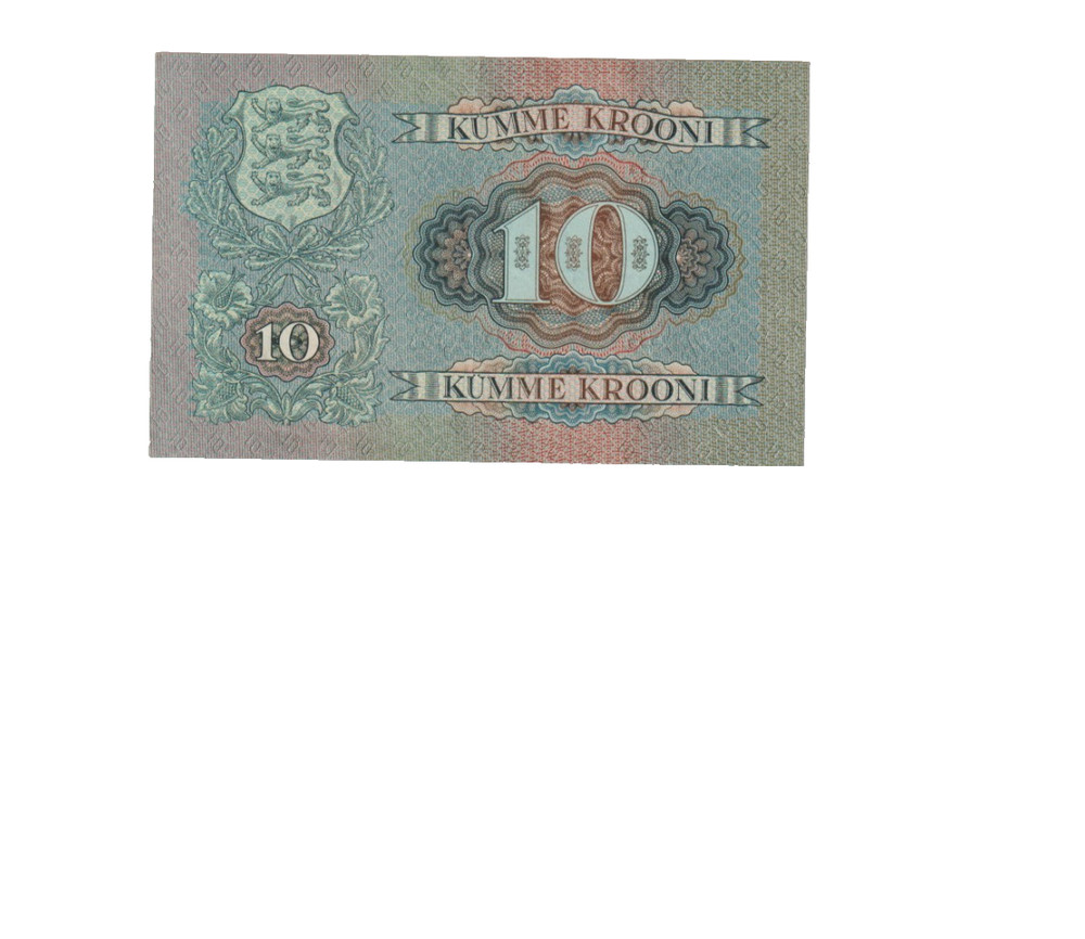 ESTONIA 1937 KROONI BANKNOTE P67 ABOUT UNCIRCULATED