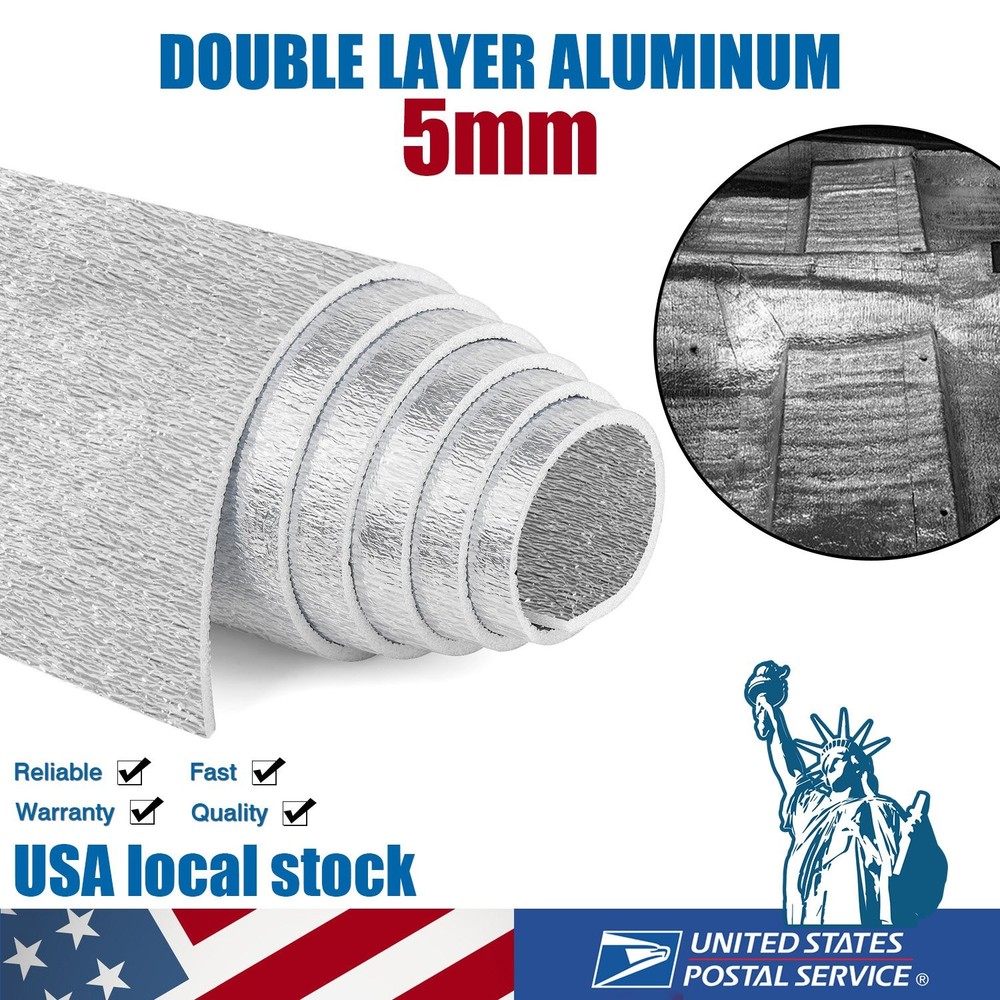 Double Foil Faced Reflective Foam Insulation Solid Vapor Barrier Warehouse 5mm