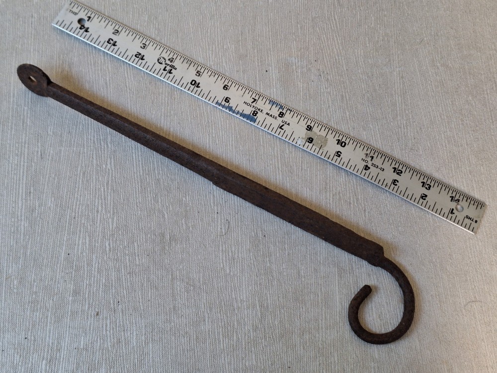 Antique Forged Wall Mounted Hook 14"