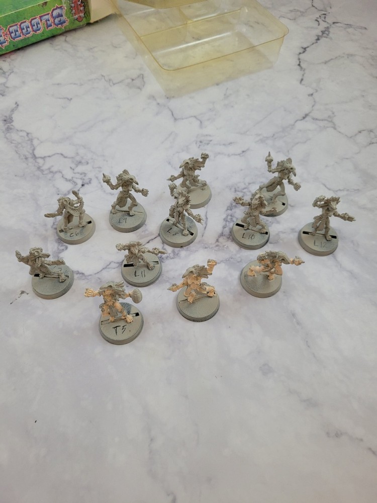 Blood Bowl Amazon Team Citadel Minis Games Workshop 2002 Complete