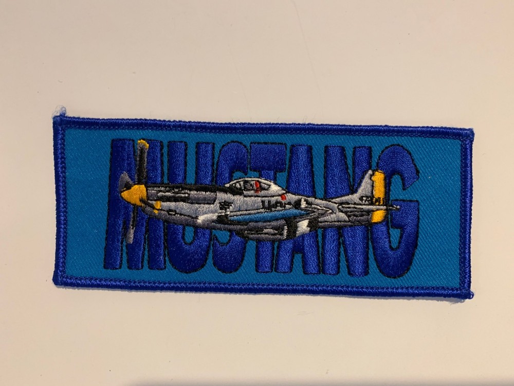 Mustang patch, airplane patch, Mustang plane patch, military patch, NEW patch