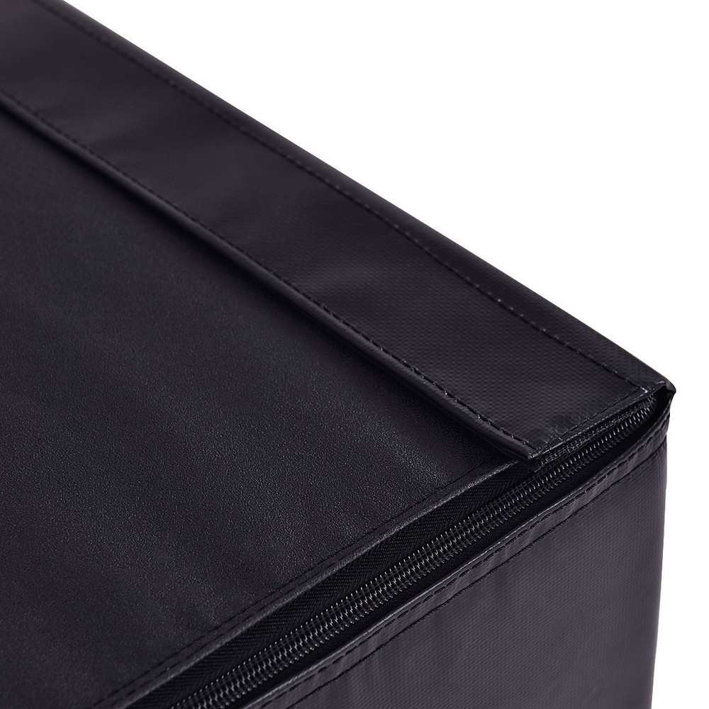 24" PVC Soft Foam Jumping Box Plyometric Exercise Black